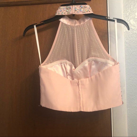 NWOT pink homecoming 2-piece dress set - Picture 3 of 4
